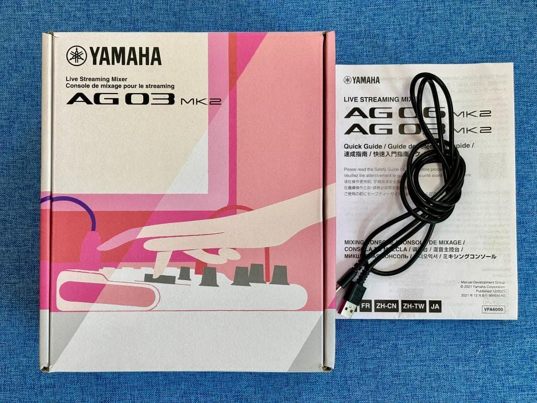 YAMAHA AG03 MK2 オーディオインターフェース ミキシングコンソール