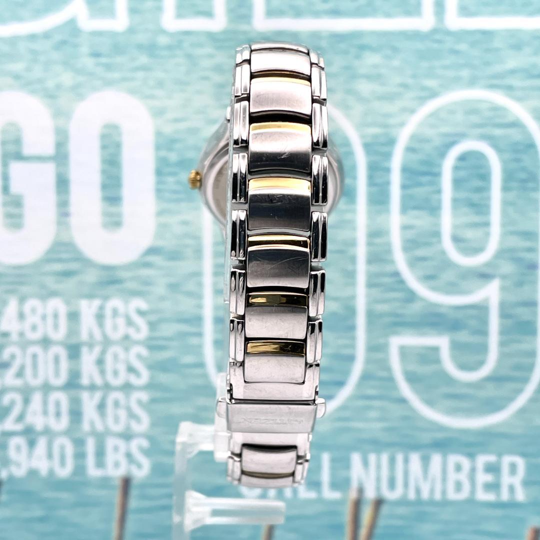 シチズン レディース腕時計 エコドライブ ソーラー 上品 シンプル ダイヤベゼル