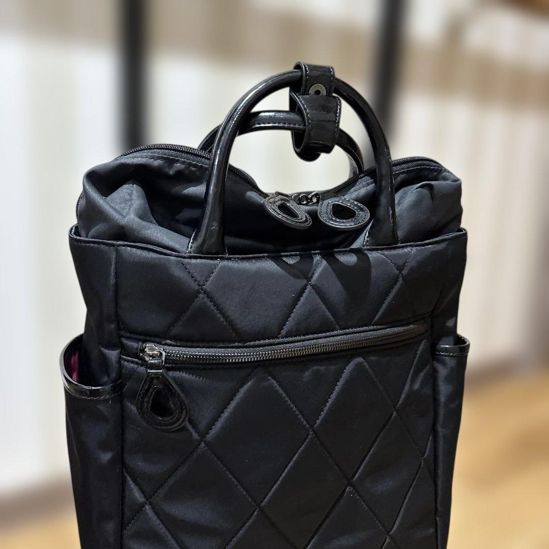 未使用品！！スワニーSWANY 支えるバッグ　黒　ショルダーバッグセット