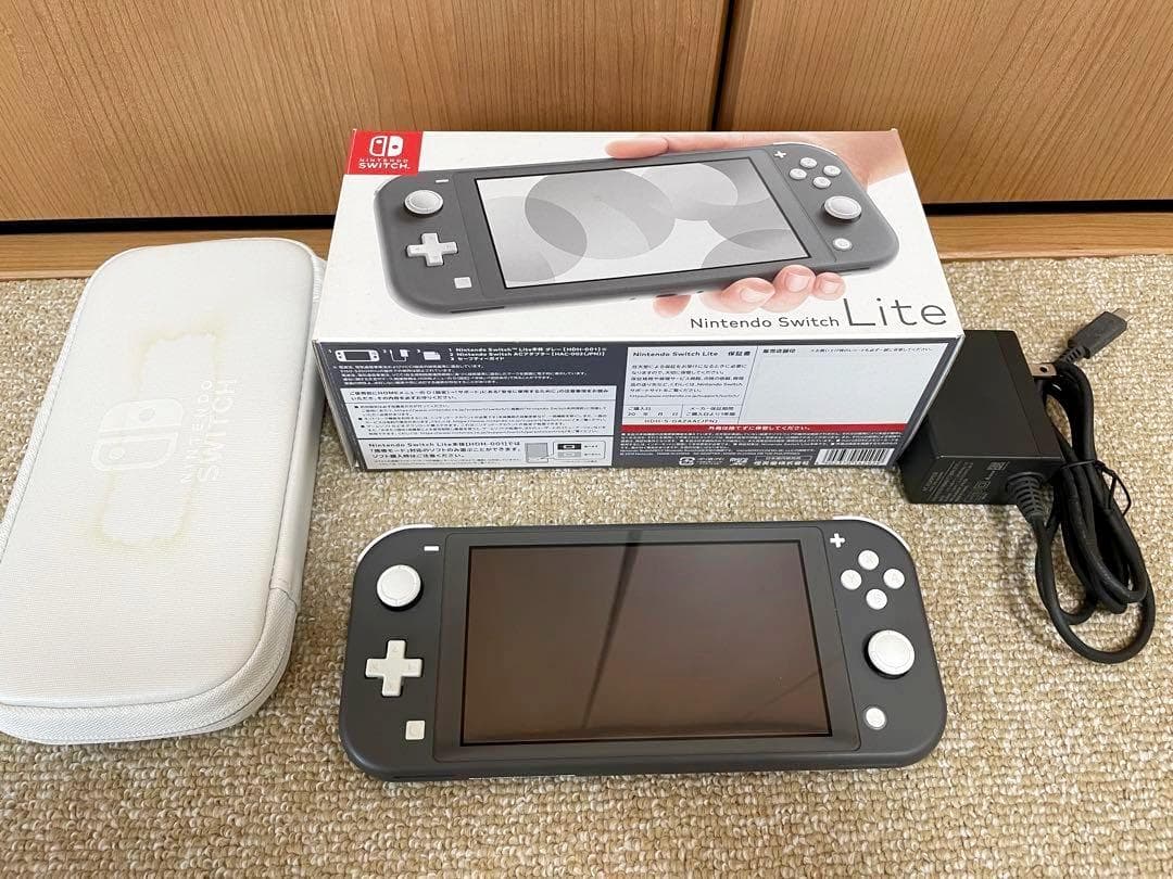 Nintendo Switch Lite グレー 本体 充電器 ケース