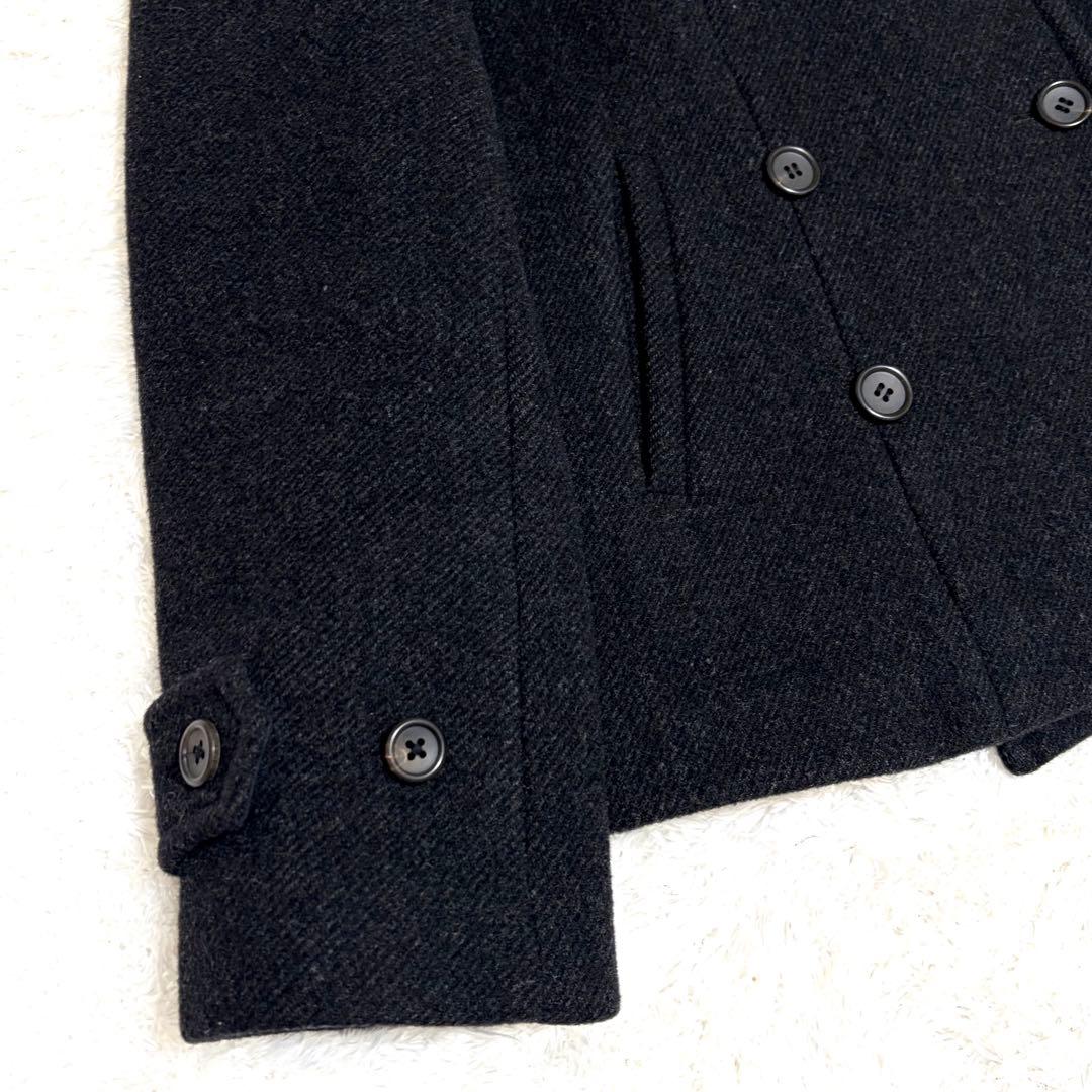 ✨極美品✨ マーガレットハウエル カシミヤ ピーコート 2 ブラック 定番品 黒