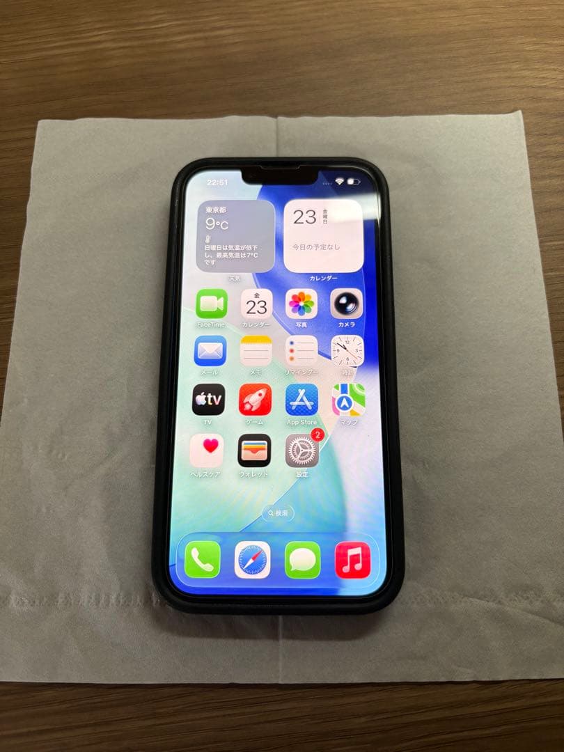 iPhone 13 128GB Simフリー 背面割れ 画面無傷