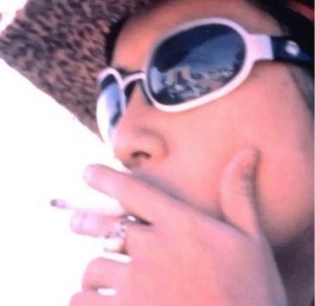 LEMONed キャットアイサングラス ブルー