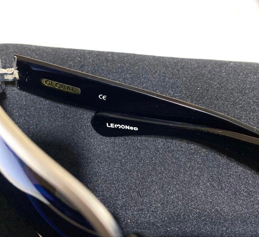 LEMONed キャットアイサングラス ブルー