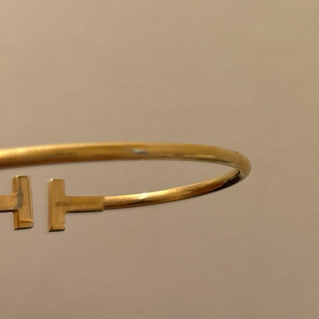 Tiffany & Co.ティファニーTワイヤー ブレスレット ゴールド