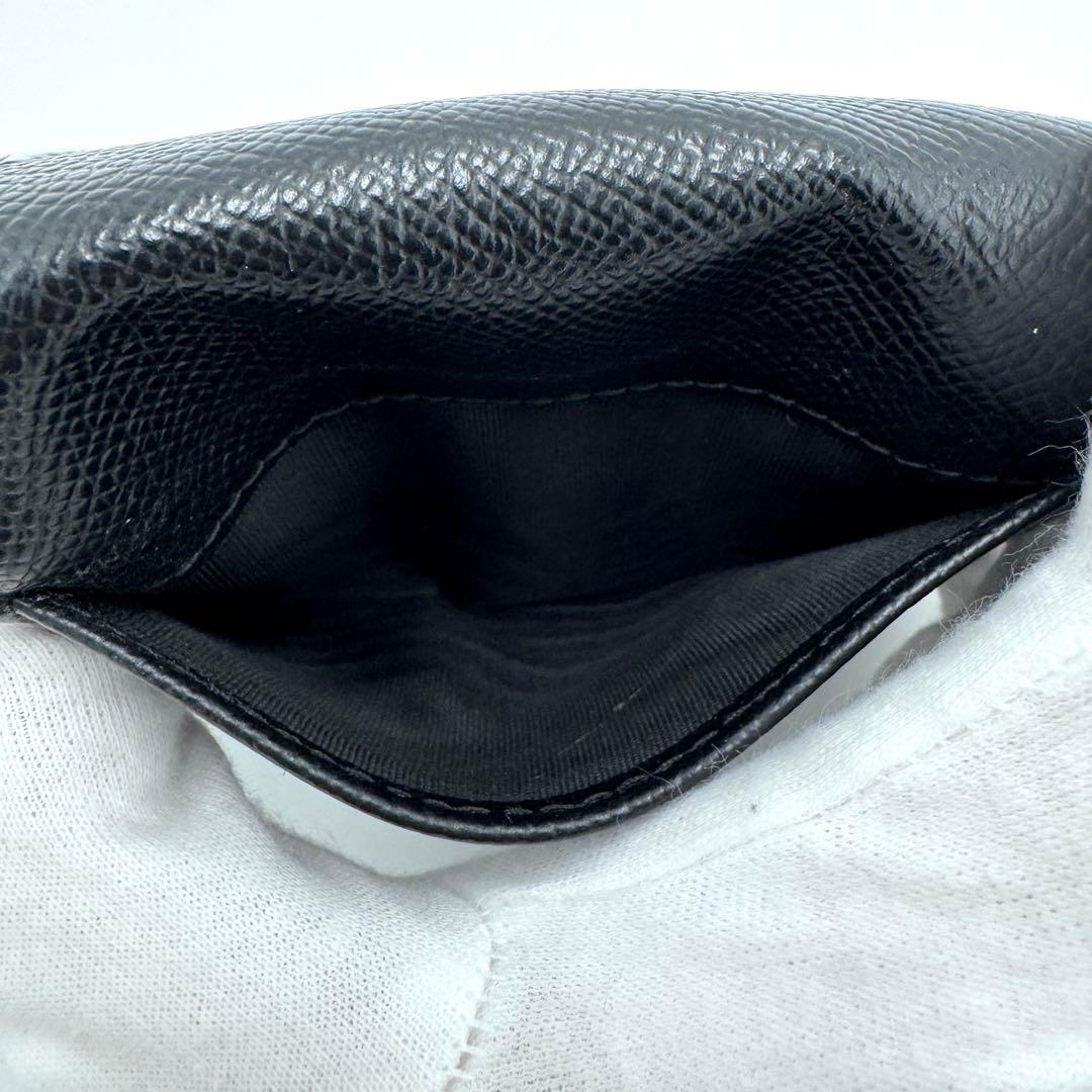 【美品】メゾンマルジェラ 4ステッチ 三つ折り財布 ブラック トライフォールド