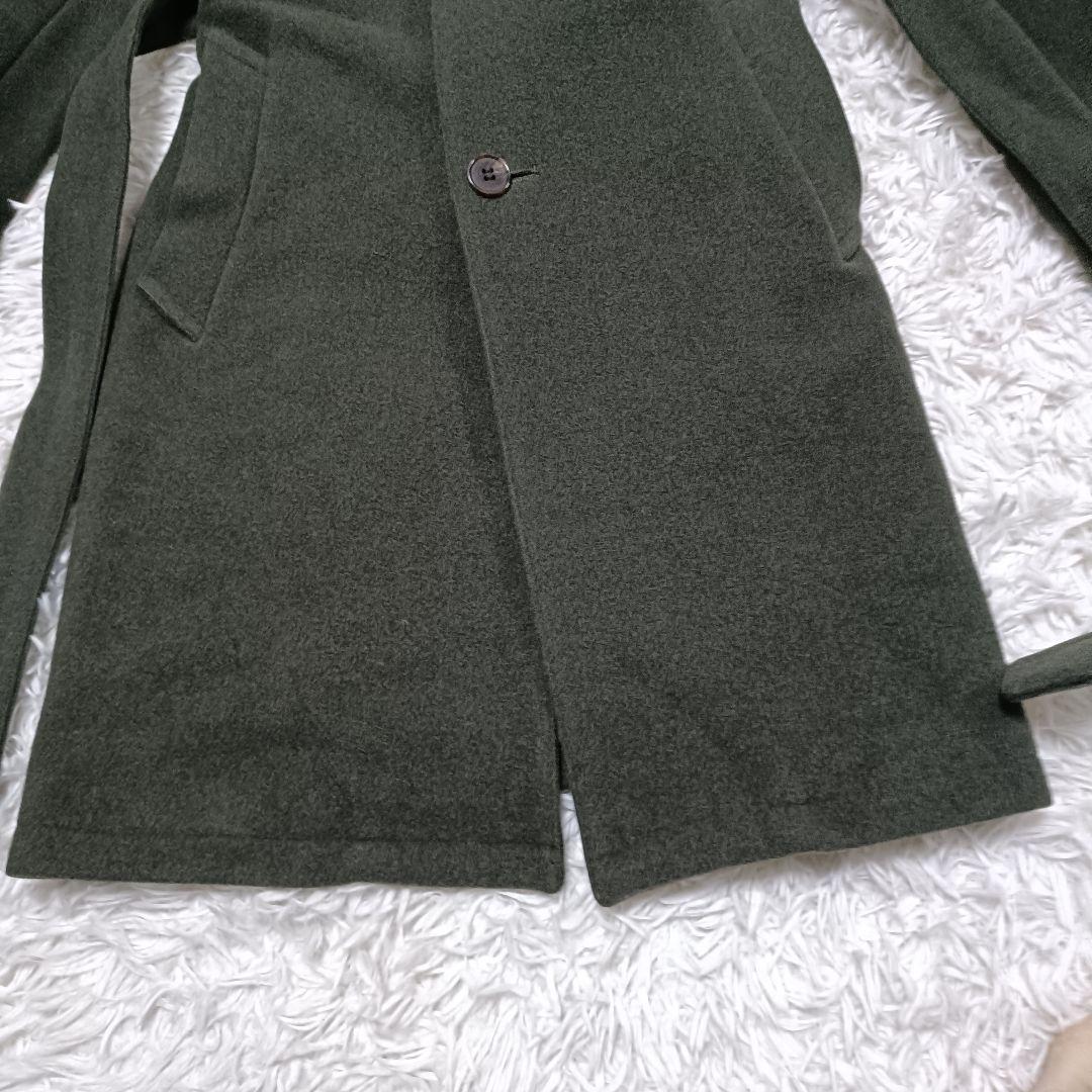 merph メルフ　ウール　チェスターコート　カーキ　サイズⅡ　メンズ