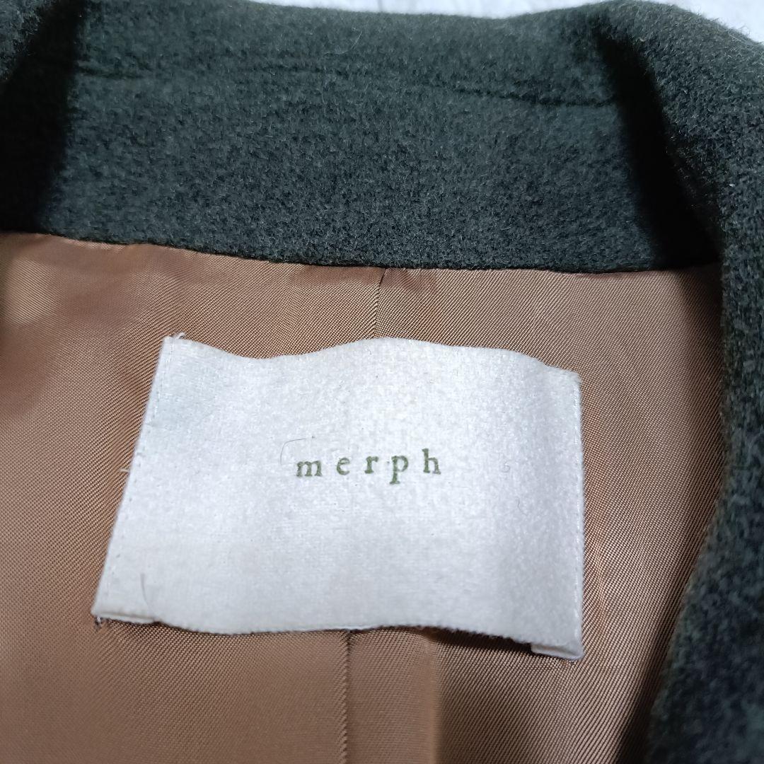 merph メルフ　ウール　チェスターコート　カーキ　サイズⅡ　メンズ