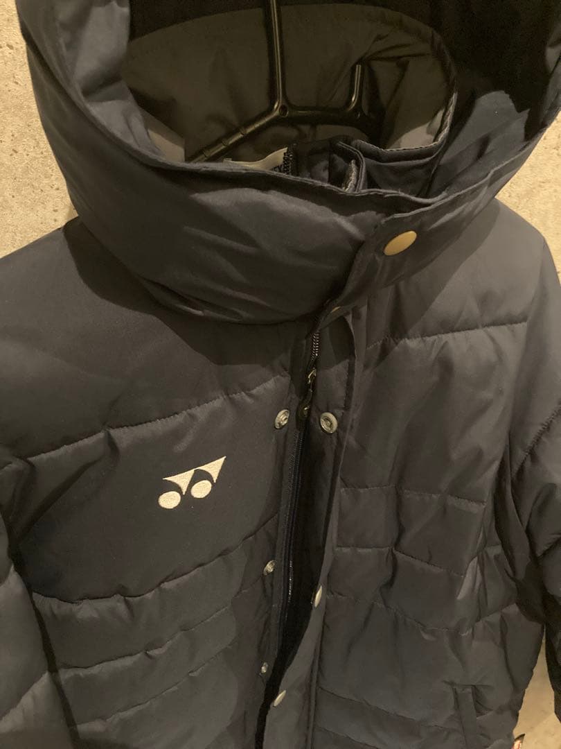 YONEX★ユニ中綿ハーフコート紺SS★ベンチコート防寒ソフトテニスバドミントン