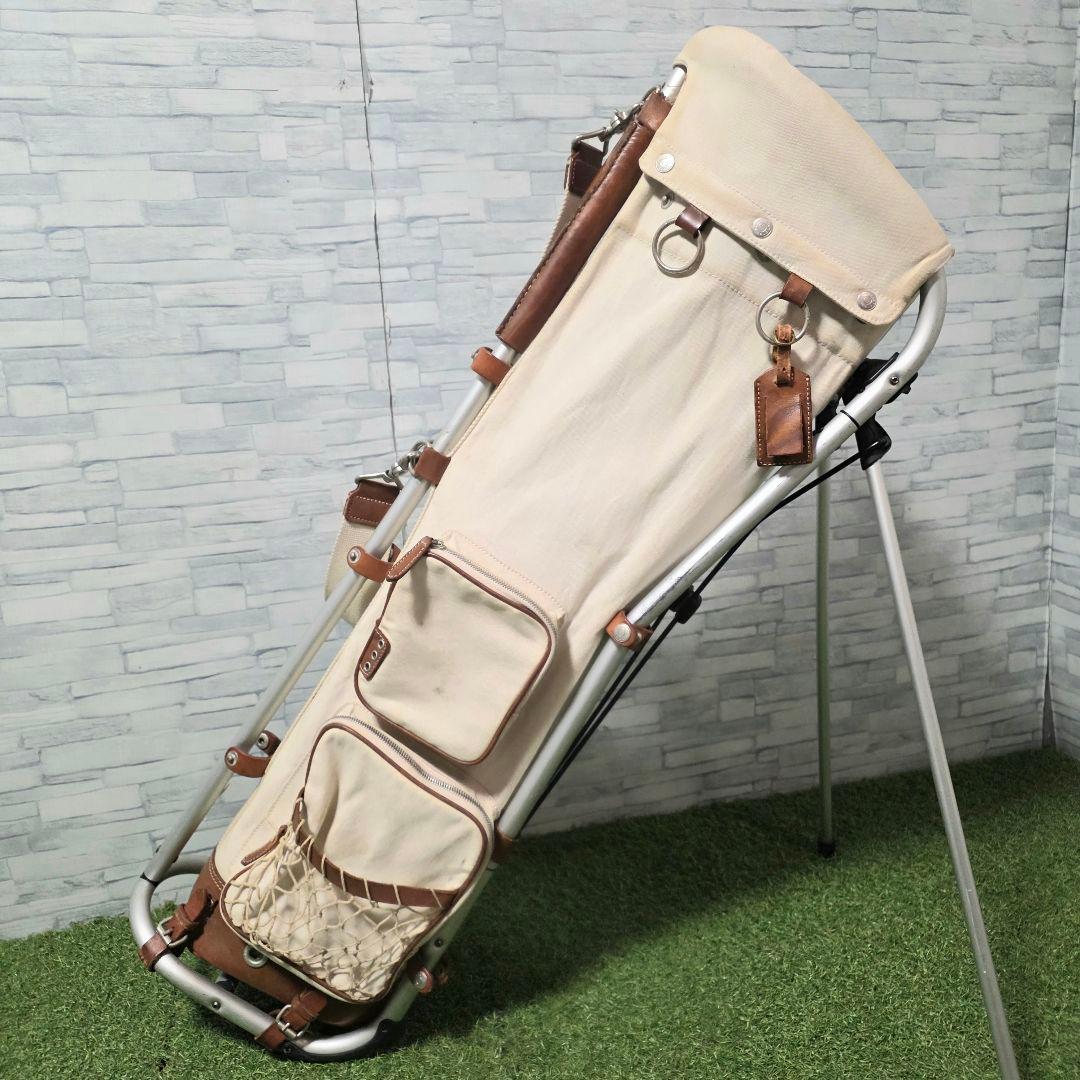 【希少】ミズノ フレームウォーカー × 木の庄帆布 キャディバッグ スタンド式