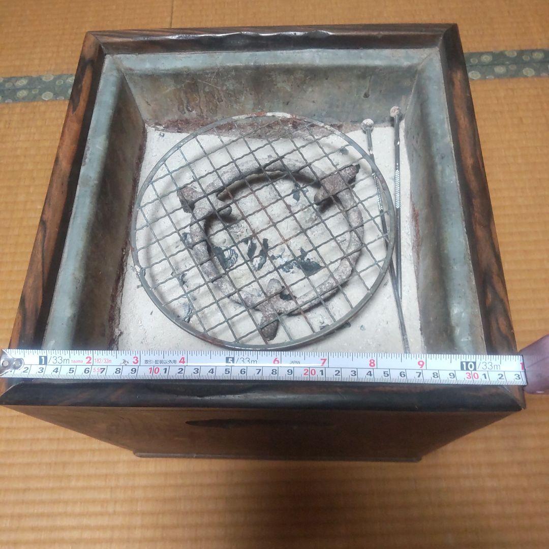 ト*子様 木製火鉢 角火鉢　手あぶり火鉢　箱火鉢　アンティーク　レトロ　古民具