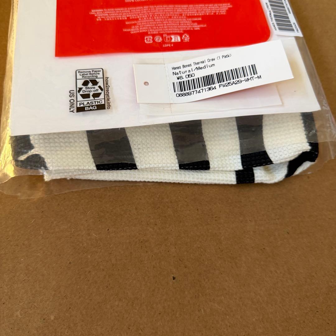 M supreme Hanes Bones Thermal 骨サーマル