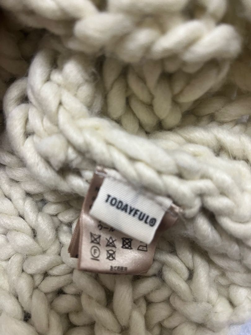 トップス todayful chunky hand knitvest