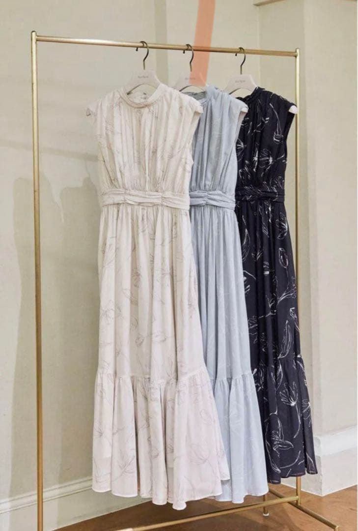 ワンピース Tulip Chiffon Long Dress/Her lip to/S