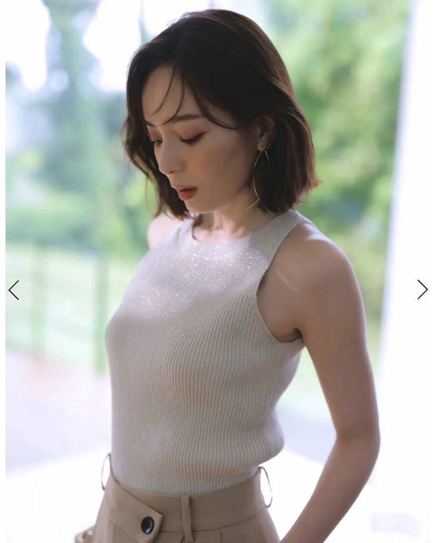 アメスリラメニットトップ