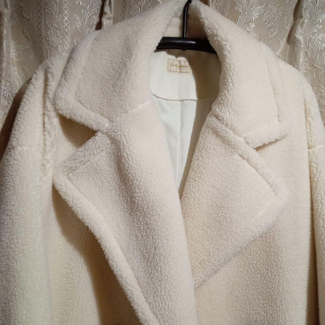 初売り値下げ　ヴェロホンナ　テディベアボアコート　アイボリー