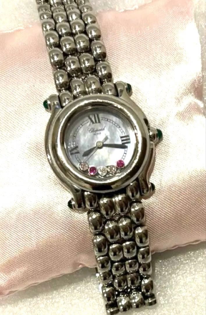 ム*ン様 ♥ショパールChopard ハッピースポーツ5P 文字盤色ブルーシェル
