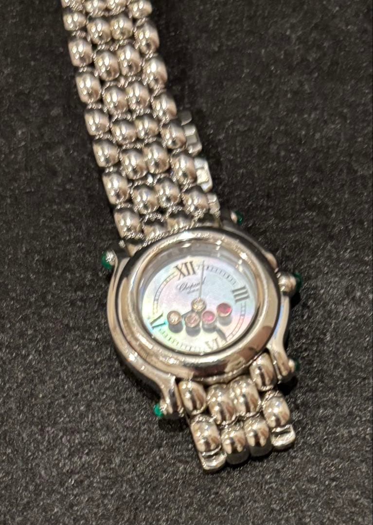 ム*ン様 ♥ショパールChopard ハッピースポーツ5P 文字盤色ブルーシェル