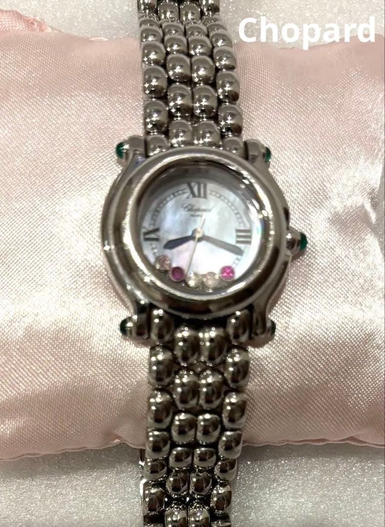 ム*ン様 ♥ショパールChopard ハッピースポーツ5P 文字盤色ブルーシェル