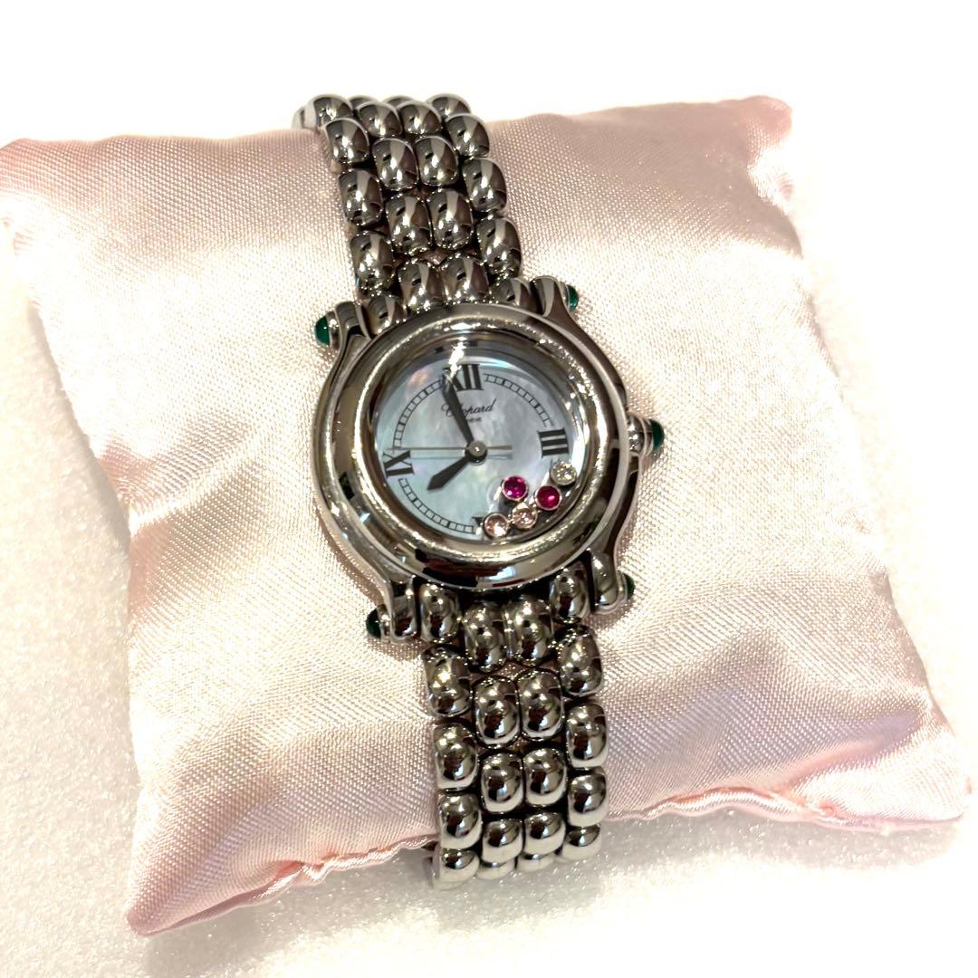 ム*ン様 ♥ショパールChopard ハッピースポーツ5P 文字盤色ブルーシェル