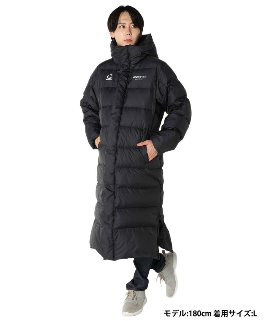 デサント ST5FDJ00M ロングダウンコート ブラック XLサイズ