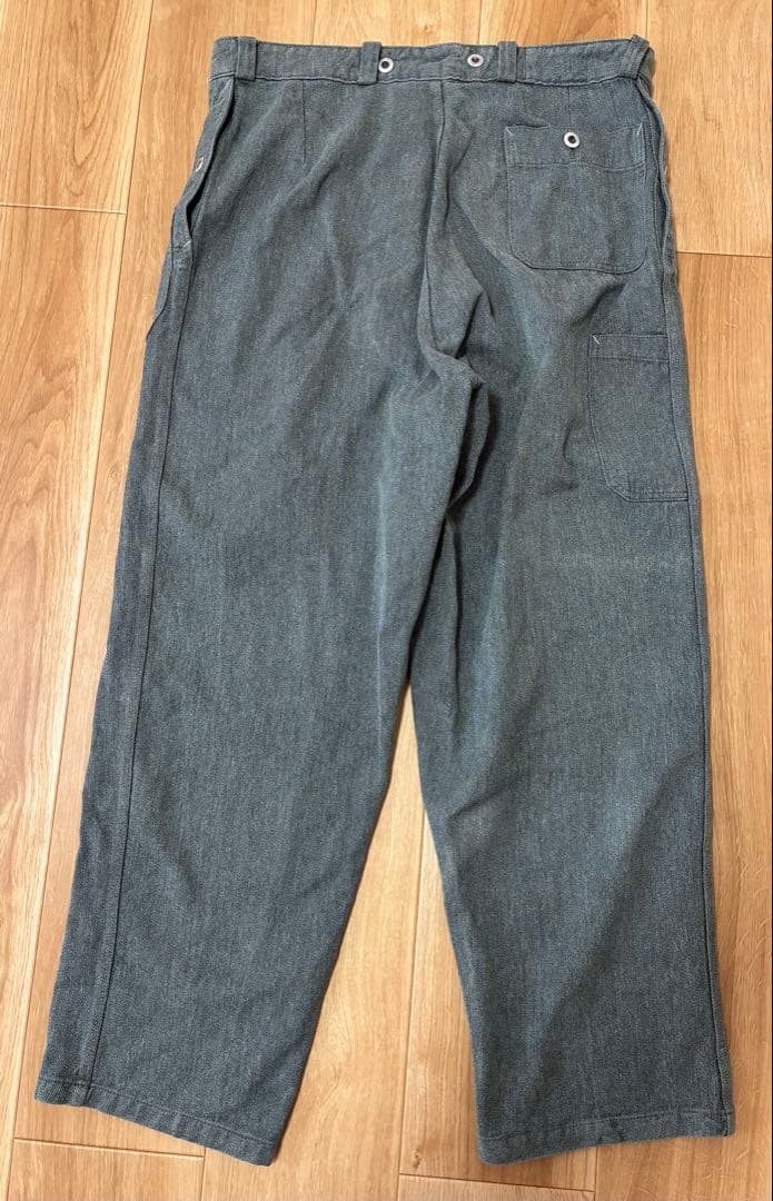 スイス軍 50's 前期型 ヴィンテージ デニムワークパンツ　W92cm