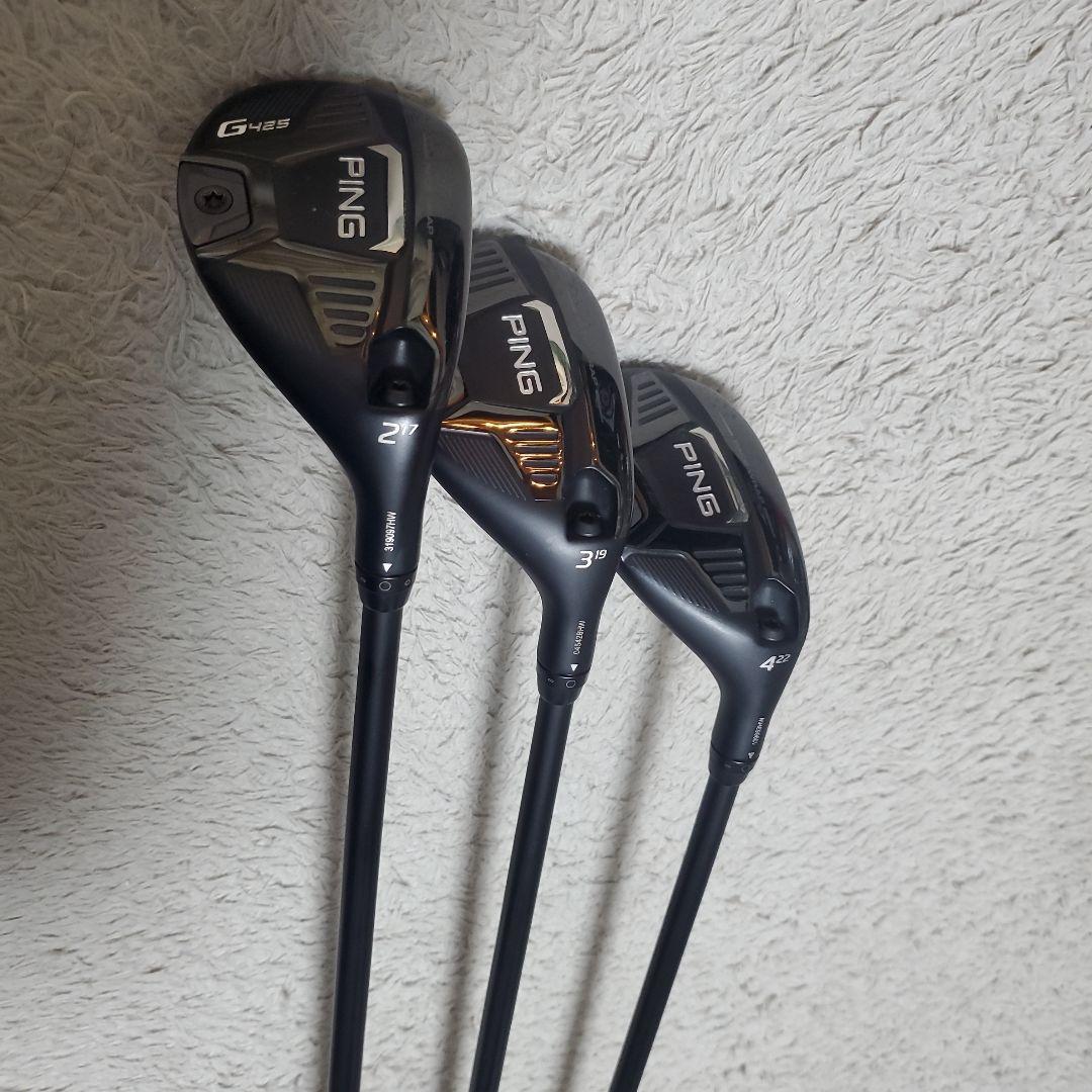 PING G425ハイブリッド#2#3#4、3本セット