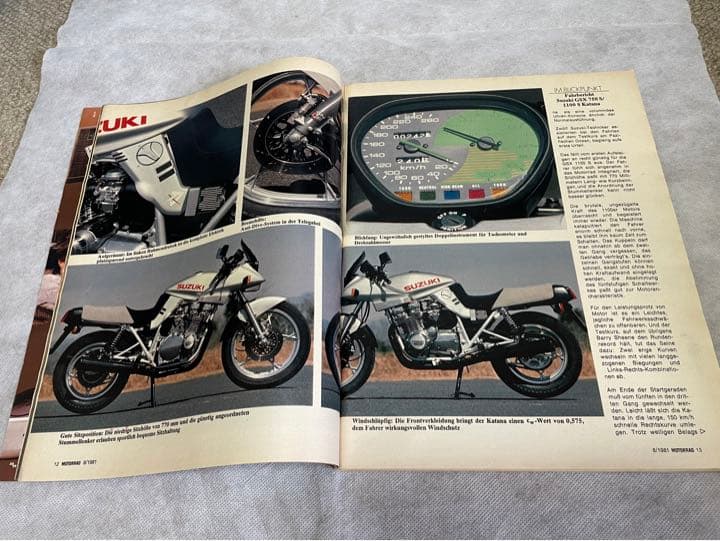 【激レア】ドイツ・モトラッド誌1981年発行【侍刀】