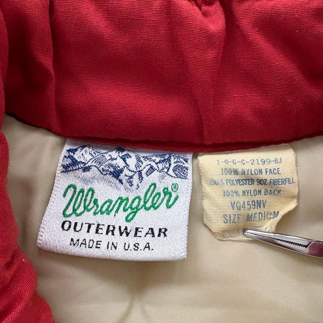 【Wrangler】 70s ラングラー 中綿ベスト USA製 ヴィンテージ