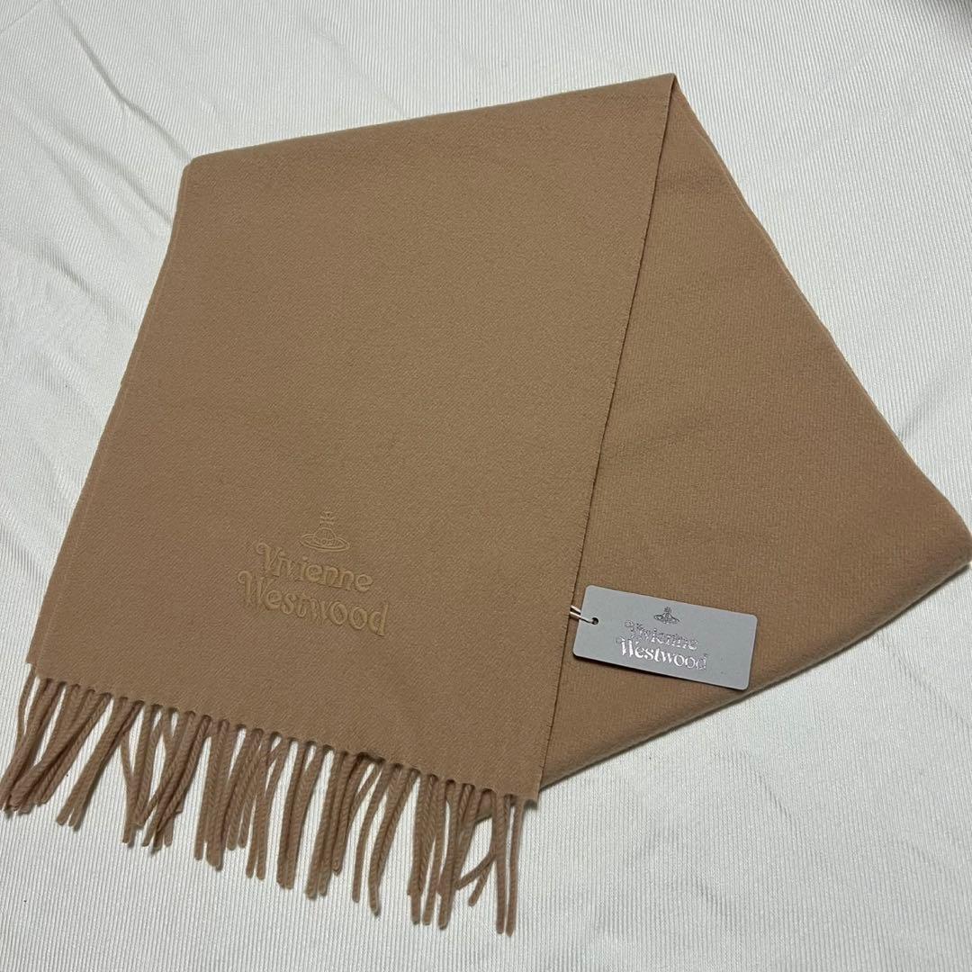 ヴィヴィアンウエストウッド　ウールマフラー　オーブ刺繍