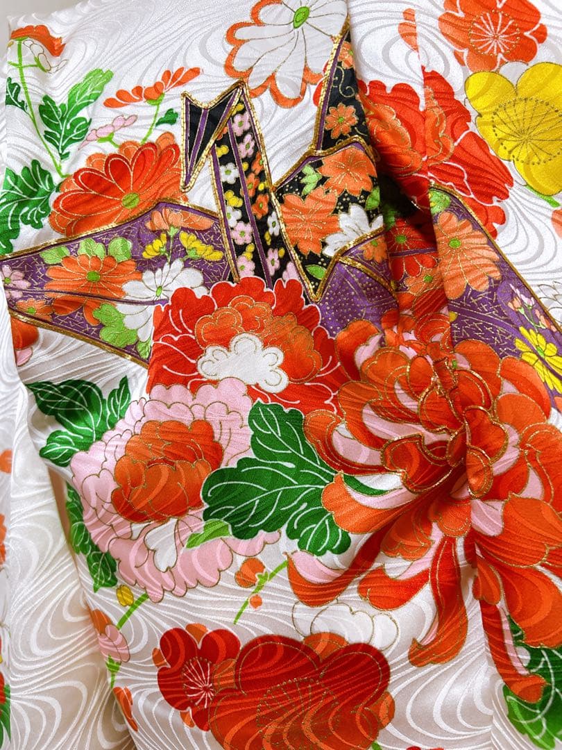 総絞り被布セット♡七五三　3歳　女の子　フルセット　一式　正絹　朱色