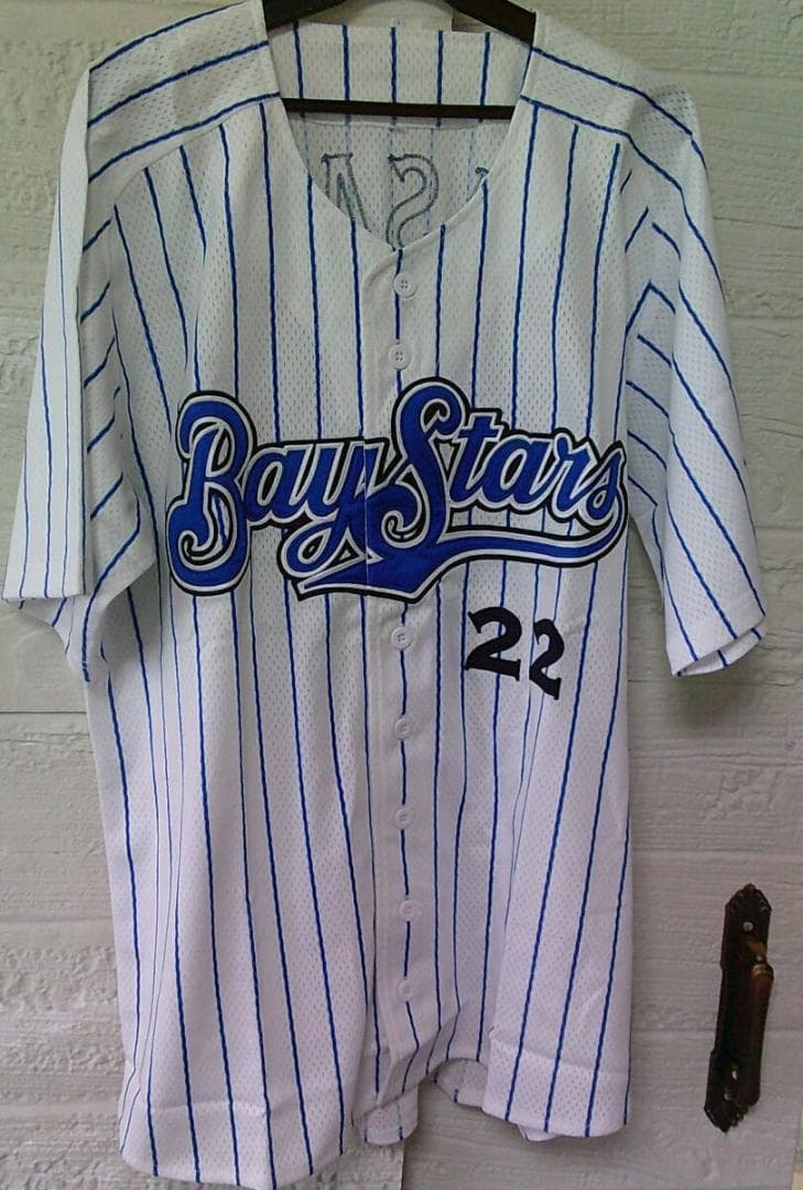 復刻新品L横浜DeNAベイスターズ佐々木 主浩22大魔神ユニフォーム刺繍プロ野球