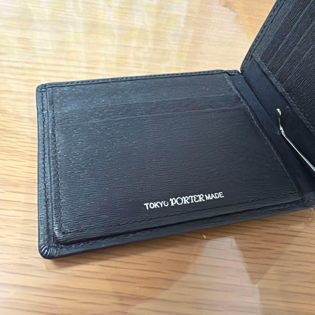 希少 Porter ポーター カレント マネークリップ カードケース レザー