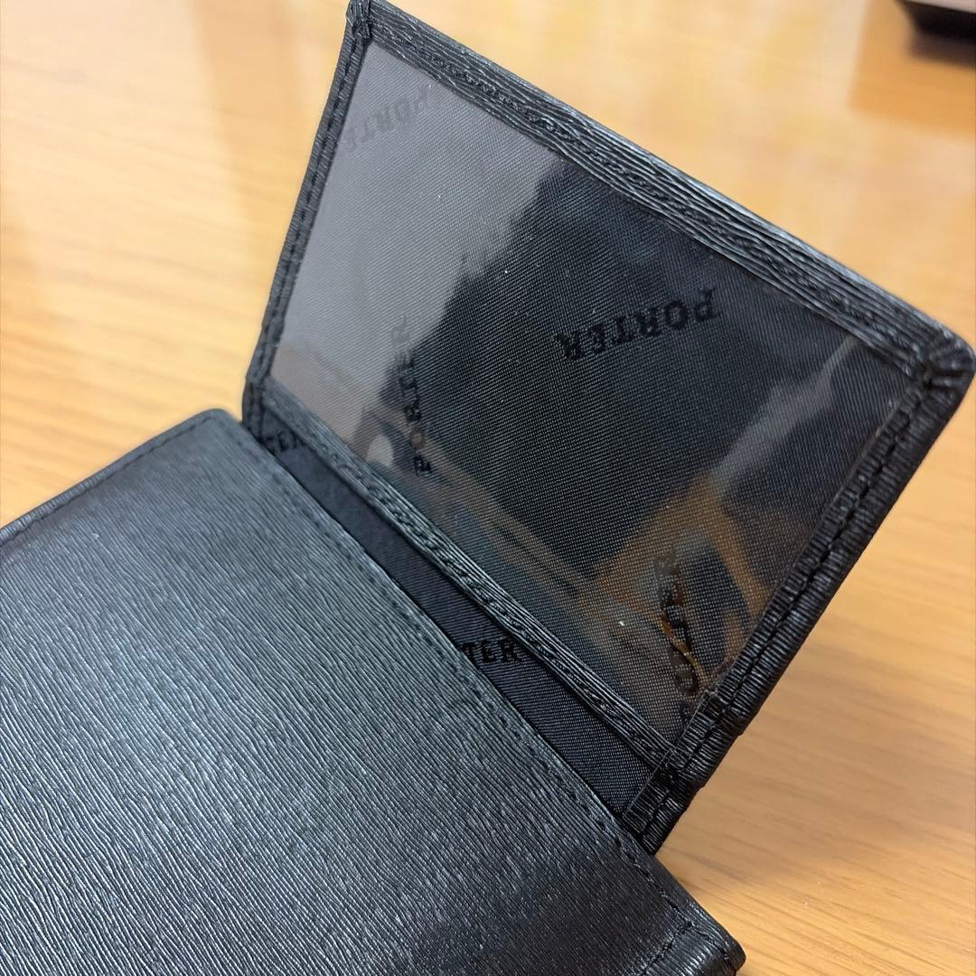 希少 Porter ポーター カレント マネークリップ カードケース レザー