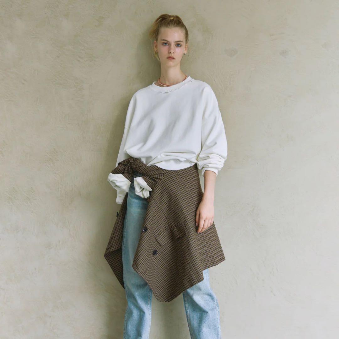 新品Sea Room Lynn Acid dye ダメージSweatプルオーバー