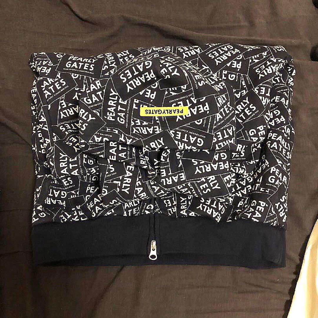 PEARLY GATES フルジップ パーカー ホワイト　ブラック 4