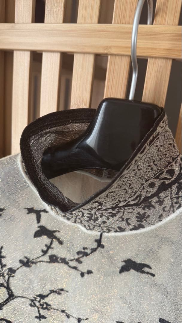 Nature Pattern Sheer Knitted 黒