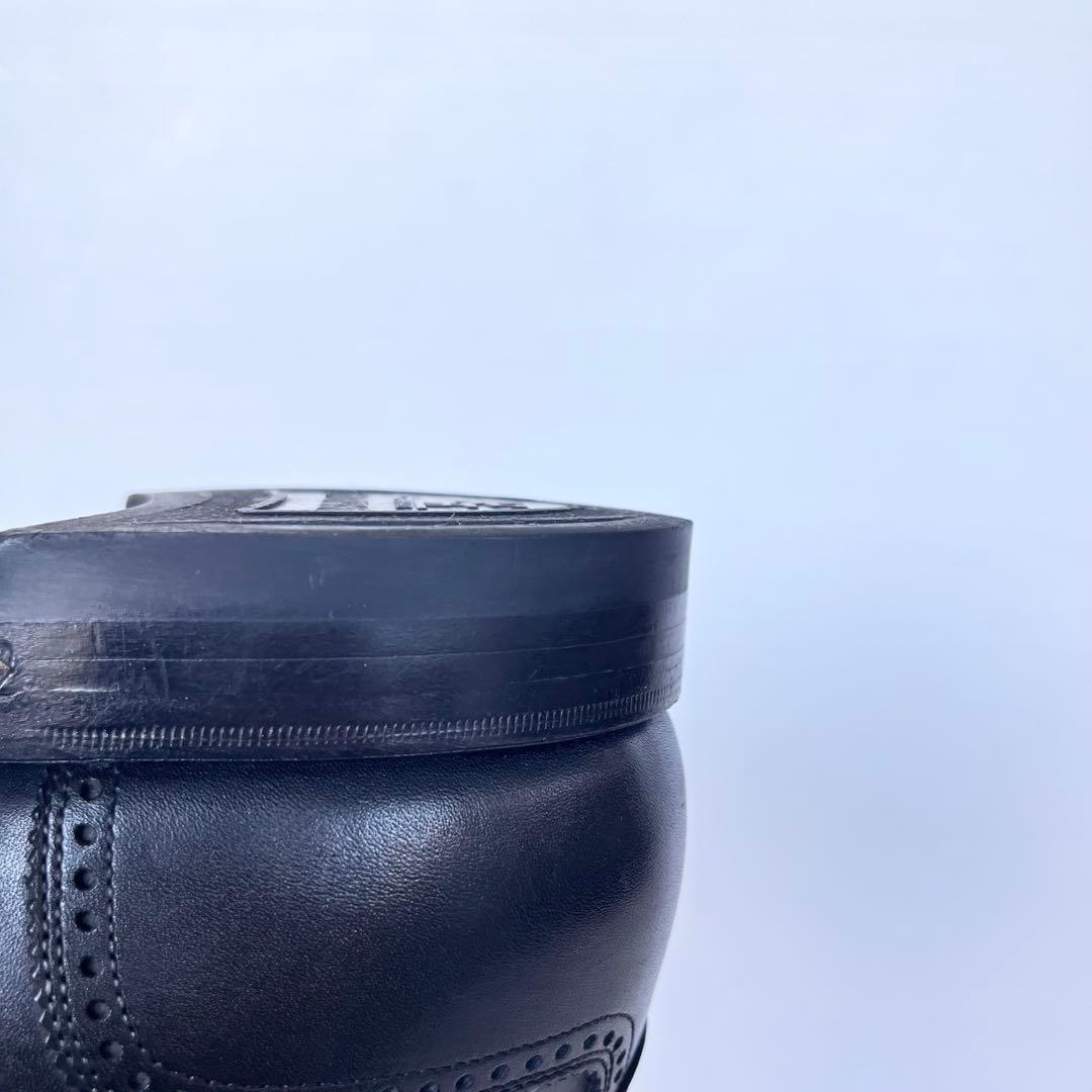 定番✨ スコッチグレイン ビジネスシューズ セミグローブ 黒 26.5cm