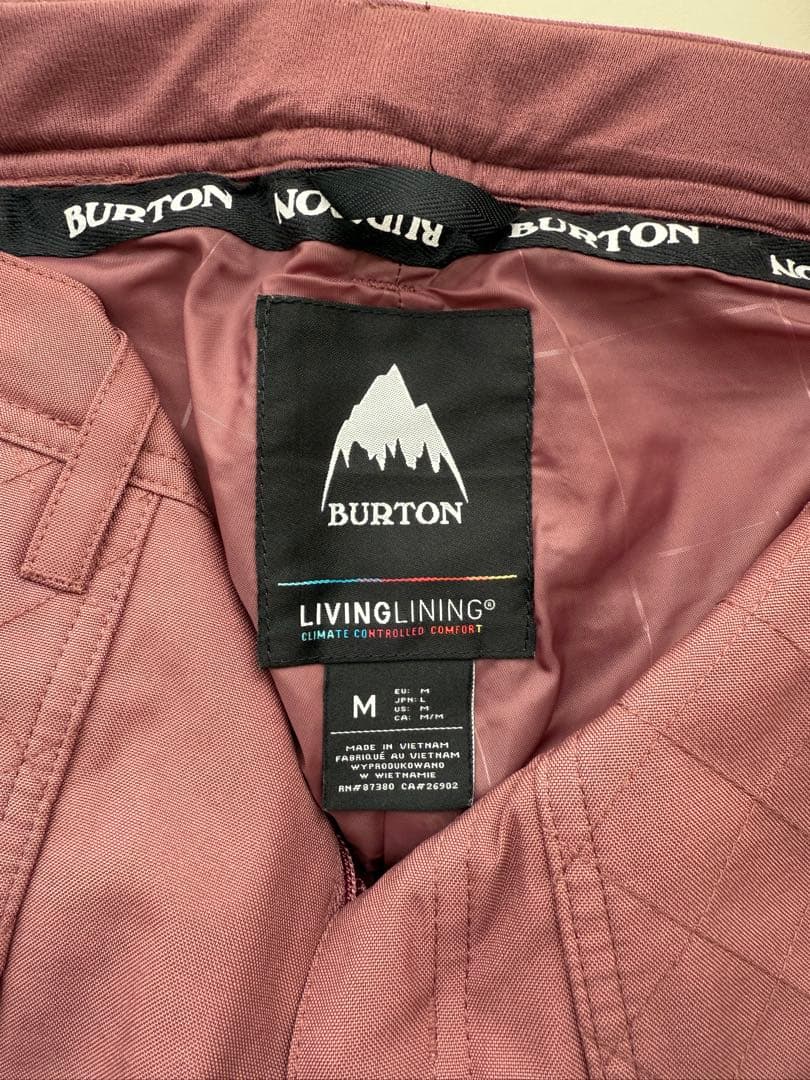 【週末限定値下げ】BURTON スノーボードパンツ M ピンク系 美品