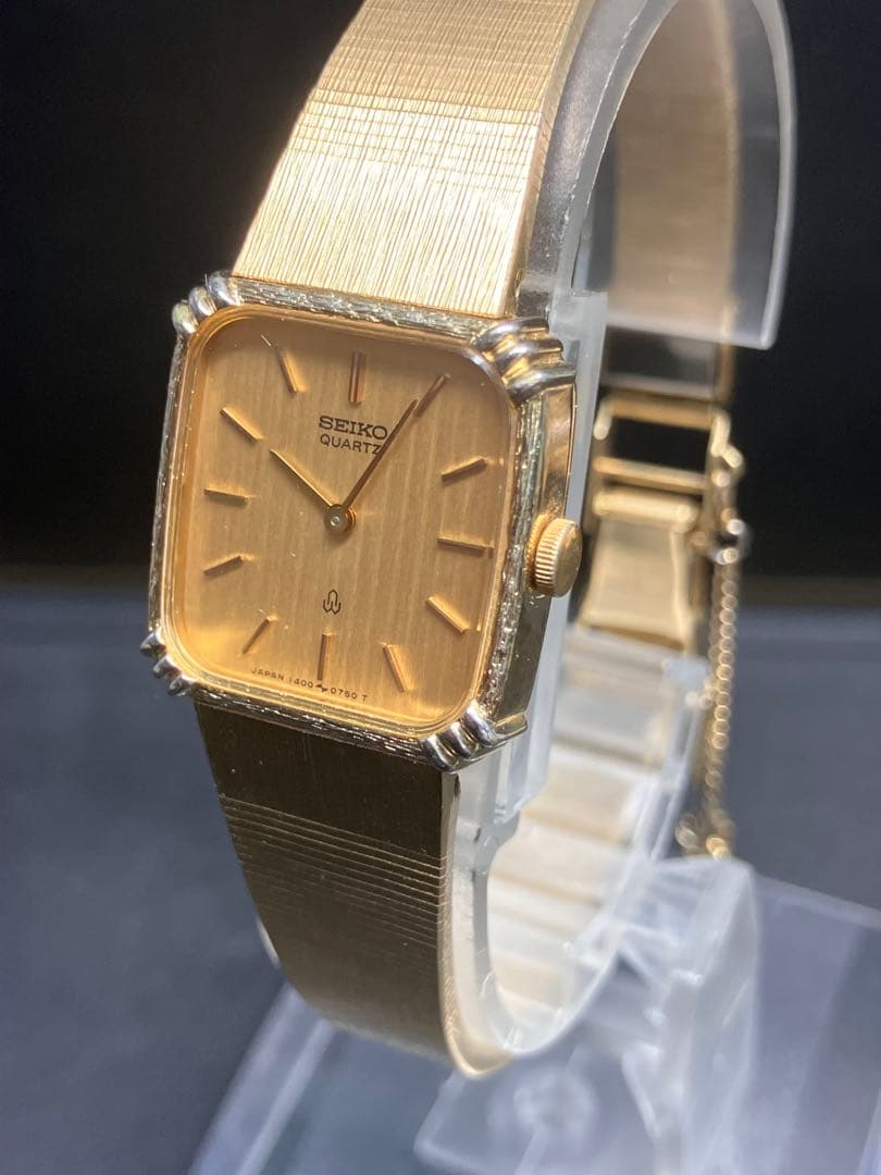 新品電池！SEIKO セイコー ゴールド オクタゴン 腕時計 1400-5480