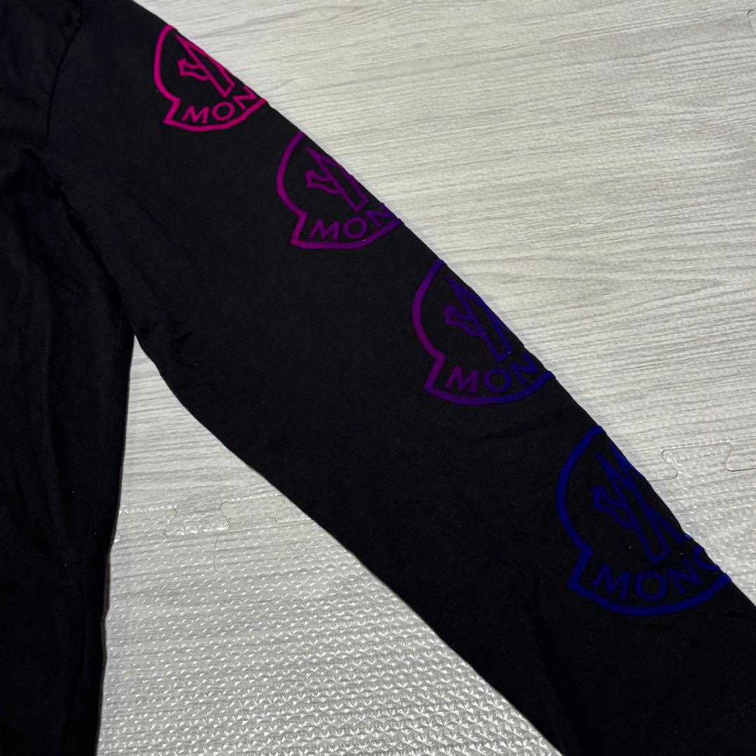 【極美品】モンクレール　ロングTシャツ　長袖　ブラック　XL