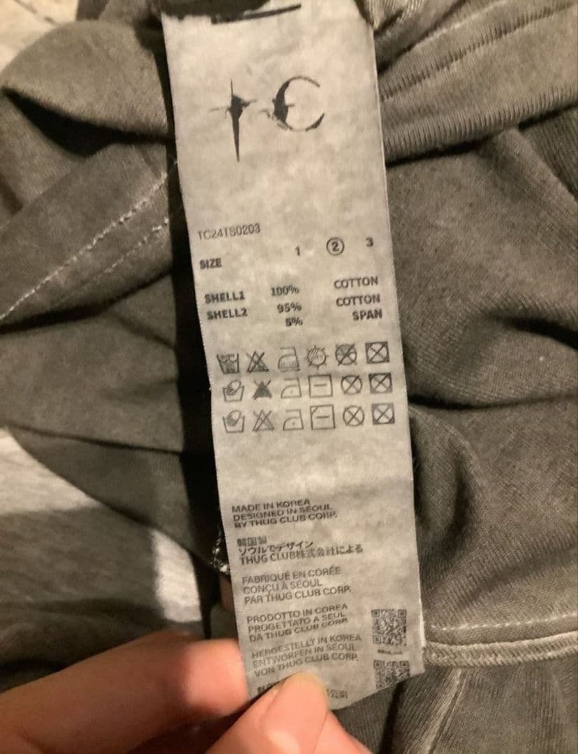 thugclub　long sleeve t