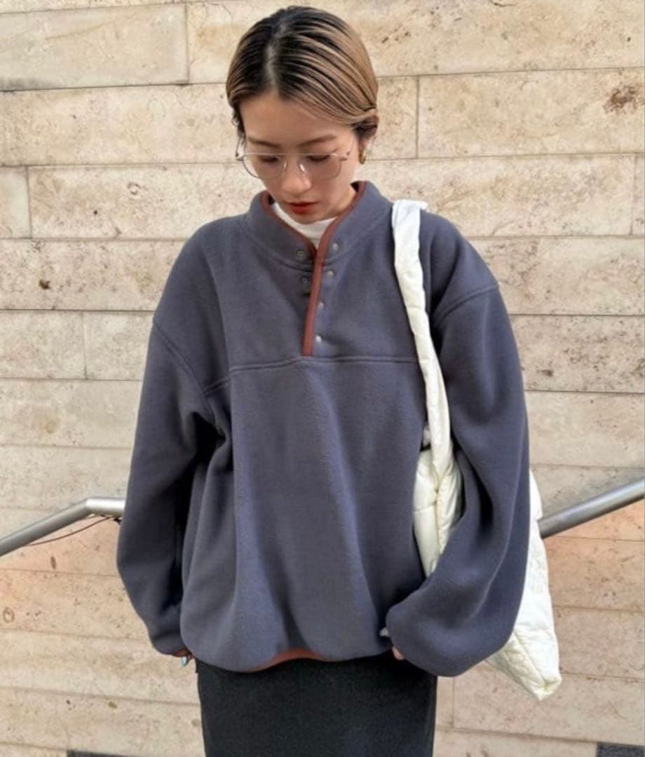 6 ROKU フリース プルオーバー トレーナー