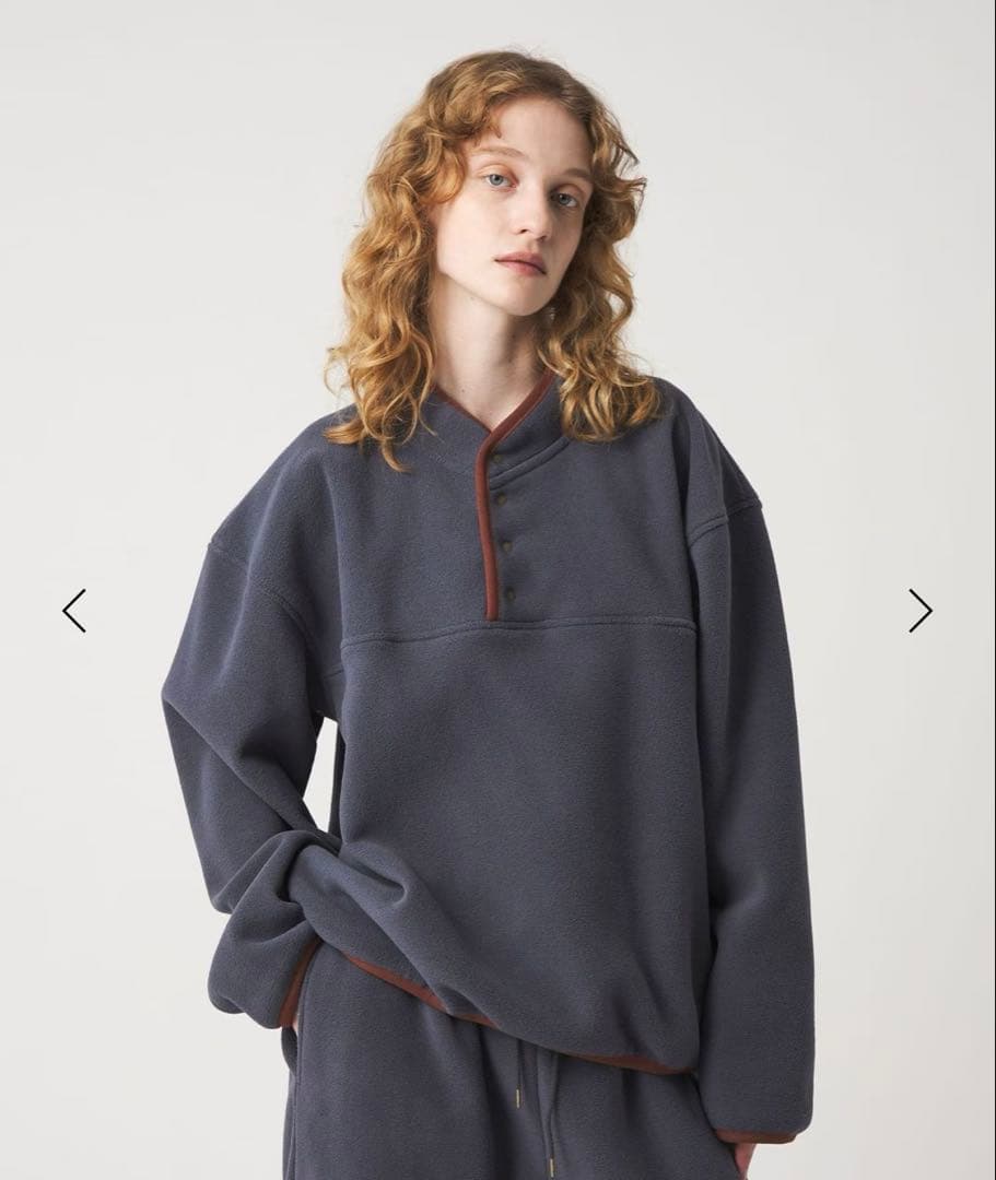 6 ROKU フリース プルオーバー トレーナー