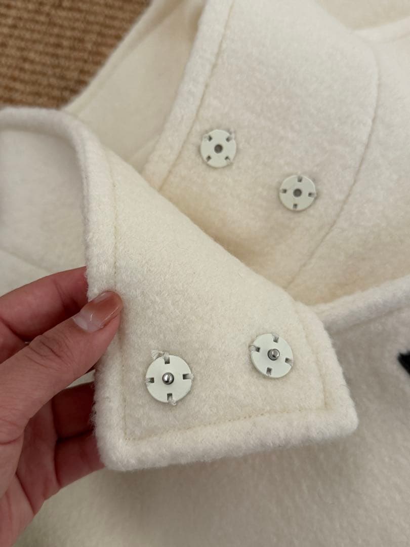 raiveホワイト ダブルブレストジャケット