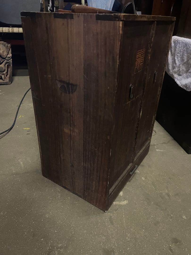 みやっち慈母観音470と食器棚 茶道具入れ　大正レトロ ヴィンテージ