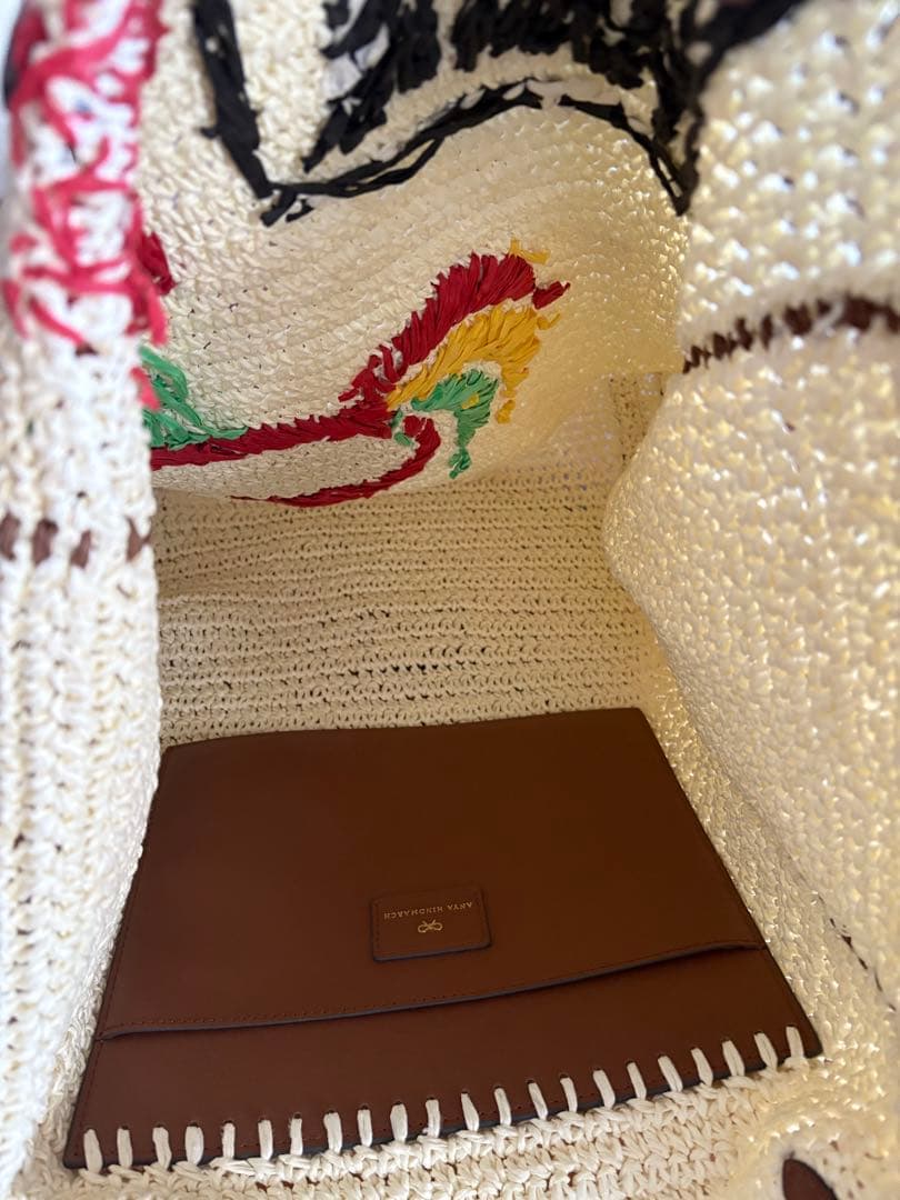 Anya Hindmarch コーンフレーク刺繍トートバッグ