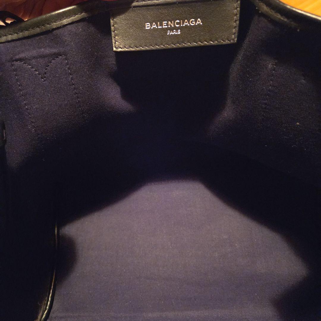 バレンシアガ　トートバック　ネイビーカバス　正規品