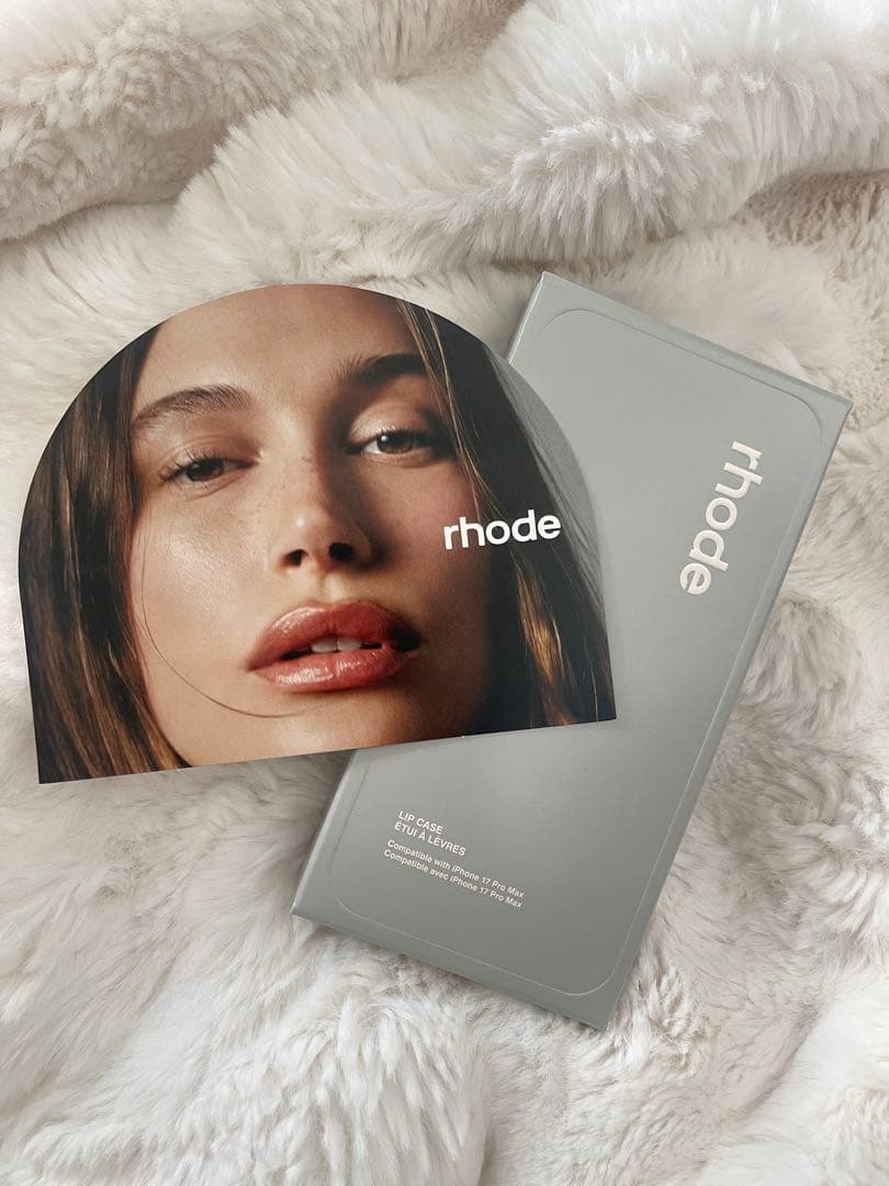 一点のみ　rhode グレー iPhone17promax ケース