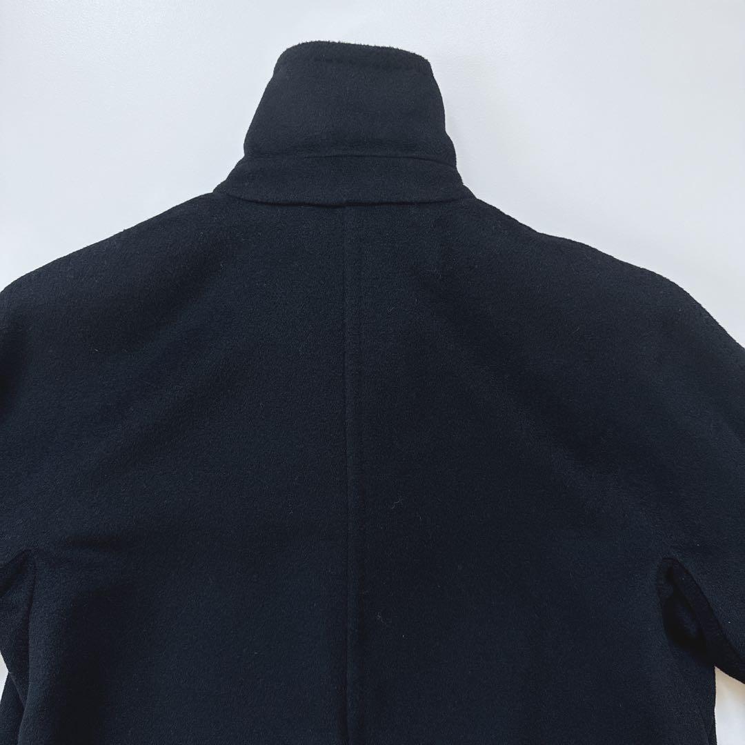 美品 MaxMara 白タグ ウールカシミヤ ステンカラーコート ハーフコート